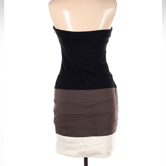 Vintage Cache Strapless Bodycon Bandage Cocktail Party Fitted Dress Size 6 S - Picture 2 of 6